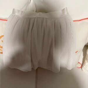 White Pleated Athletic Skort